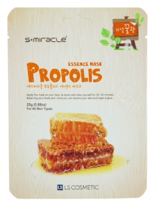 S+miracle Маска для лица с экстрактом прополиса Propolis Essence Mask, 30 g