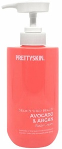 PRETTYSKIN Крем для тела с экстрактом Авокадо и Аргановым маслом, Avocado & Argan Body Cream, 500 гр