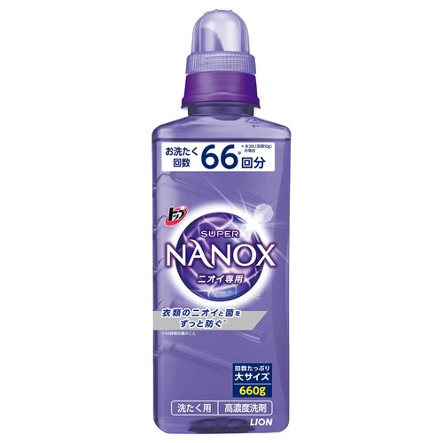 LION Гель для стирки "TOP Super NANOX", концентрат, для контроля за неприятными запахами, 660г