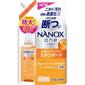 LION Жидкое средство для стирки "TOP NANOX One Standart" с усиленной формулой, концентрат, 820г