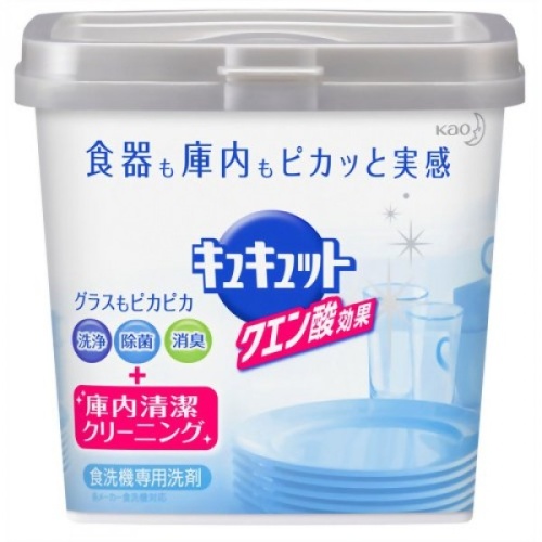 KAO Cucute Порошок для посудомоечной машины "Citric Acid Effect Box Type", 680г
