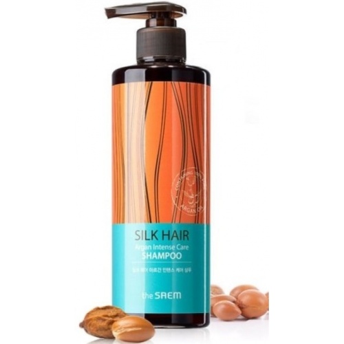 THE SAEM Шампунь для волос с арганой SILK HAIR Argan Intense Care Shampoo 380гр