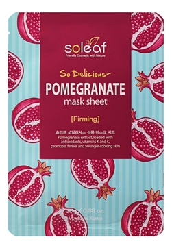 SOLEAF Маска для лица с гранатом (25мл)
