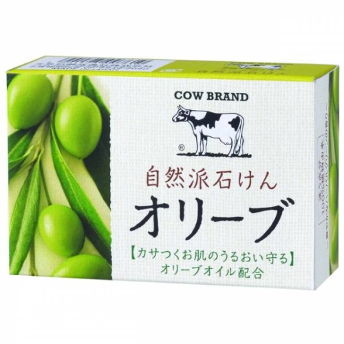 COW Мыло для рук твердое с маслом оливы, кусковое (белое) 100г