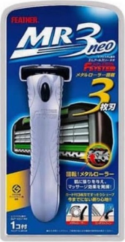 Feather F-system neo MR3 Бритвенный станок с тройным лезвием (2 картриджей)
