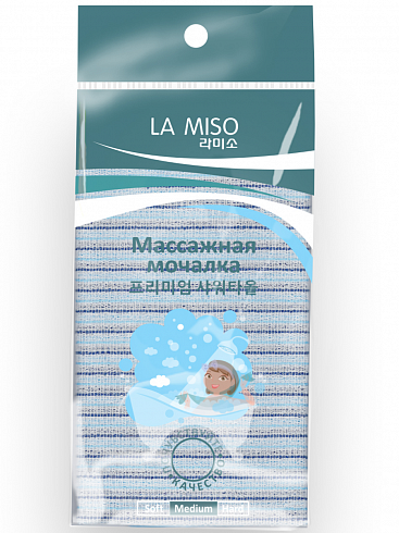 La Miso Массажная мочалка MED-01 (средней жесткости)