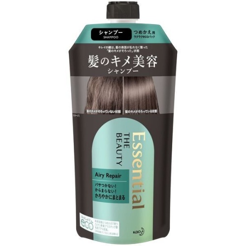 KAO Шампунь "Essential The Beauty" для поврежденных волос "Объём и восстановление", 340мл