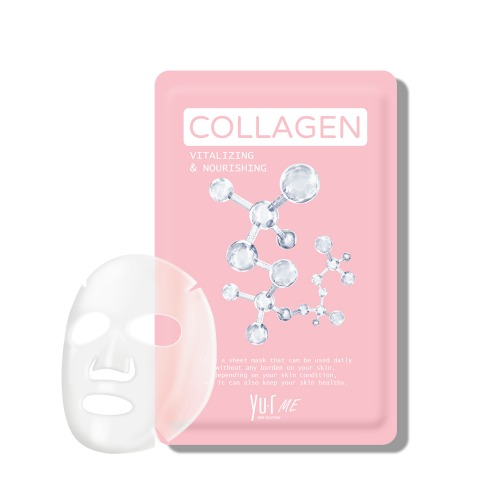 Маска для лица с коллагеном YU.R Me Collagen Sheet Mask,1 шт 