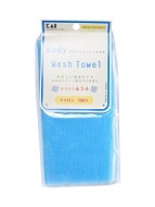 KAI "Body Wash Towel" Мочалка для тела средней жесткости (голубая)