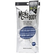 YOKOZUNA Мочалка-полотенце для мужчин "MEN'S BODY"– MEDIUM, средней жёсткости, 28*110 см
