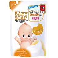 COW BRAND Детская увлажняющая крем-пенка для волос и тела "Kewpie", запасной блок, 350мл
