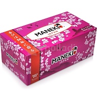 Maneki SAKURA Салфетки бумажные с ароматом сакуры, 2 слоя, белые, 250 шт