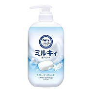 COW BRAND Жидкое пенное мыло для тела c керамидами и молочными протеинами аромат свежести, 500мл