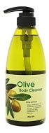 Welcos Гель для душа с экстрактом оливы расслабляющий Olive Body cleanser 740гр