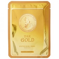 ELIZAVECCA Маска для лица улиточная 24k Gold Water Dual Snail mask pack 25гр