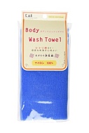 KAI "Body Wash Towel" Мочалка для тела жесткая (синяя)