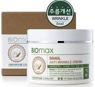 BIOmax Крем с муцином улитки против морщин, 100мл