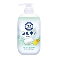 COW BRAND Жидкое пенное мыло для тела c керамидами и молочными протеинами, аромат цитруса, 500мл